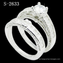 Mode-Kombination 925 Silber Weiß Zirkonia Ring (S-2633. JPG)